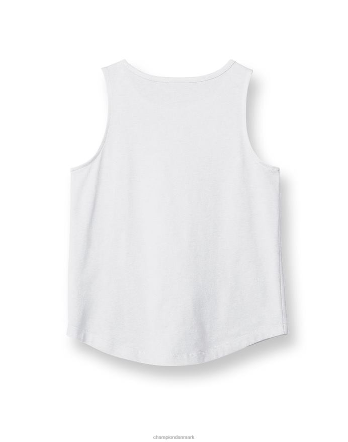 Champion store pigers klassiske tank gentagende ikonisk c-logo V6J661781 hvid