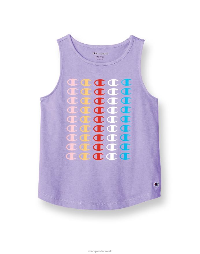 Champion store pigers klassiske tank gentagende ikonisk c-logo V6J661782 salt lilla