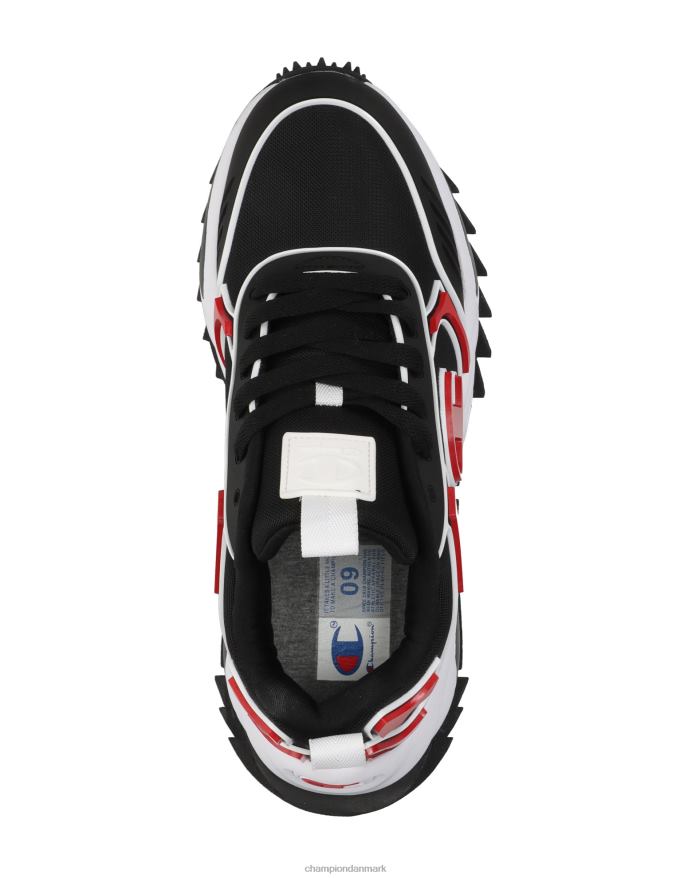 Champion 9318 extreme lr store børnesko V6J661933 sort/skarlagenrød/hvid