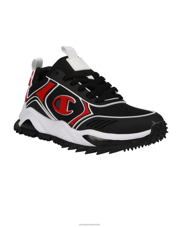 Champion 9318 extreme lr store børnesko V6J661933 sort/skarlagenrød/hvid
