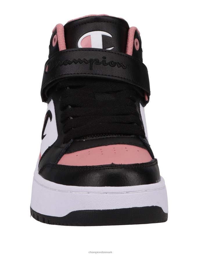 Champion drome hi cb små børns sneakers hvid/sort/rosa V6J661940