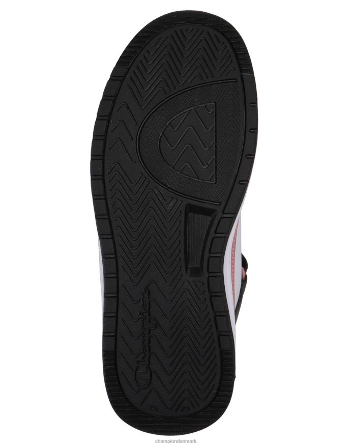 Champion drome hi cb store børns sneakers hvid/sort/rosa V6J661939