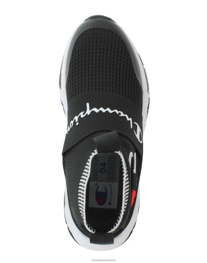 Champion store børns rally pro sko sort/sidelinje rød V6J661950