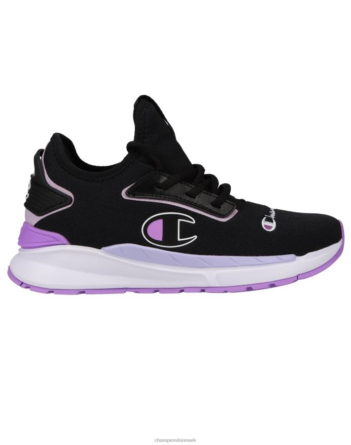 Champion flexer klare sko V6J661751 sort/lavendel/salt lilla