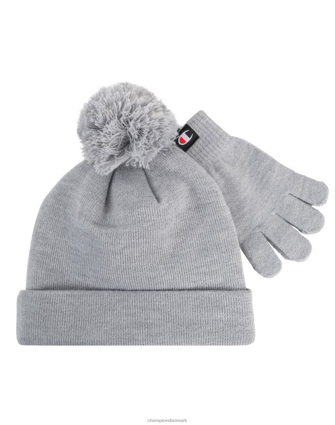 Champion drengeartikler beanie & handsker sæt V6J661916 mellemgrå