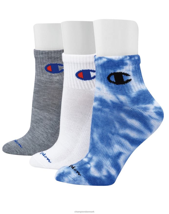 Champion ankelstrømper ass. tie-dye 3 par V6J661583 diverse surf på nettet