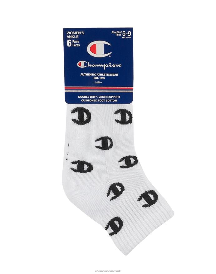 Champion ankelstrømper c logo 6 par V6J661613 diverse 5