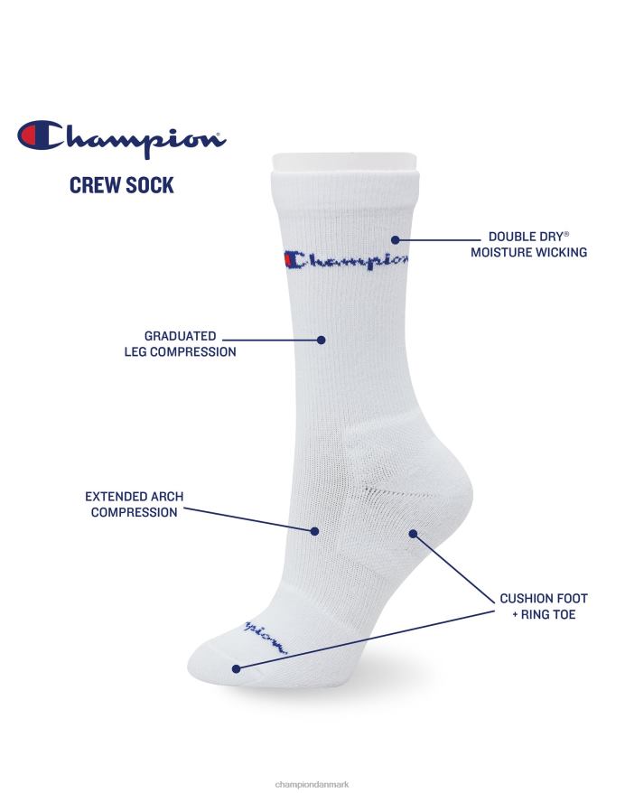 Champion graduerede kompressionsstrømper 3 par V6J661593 sort