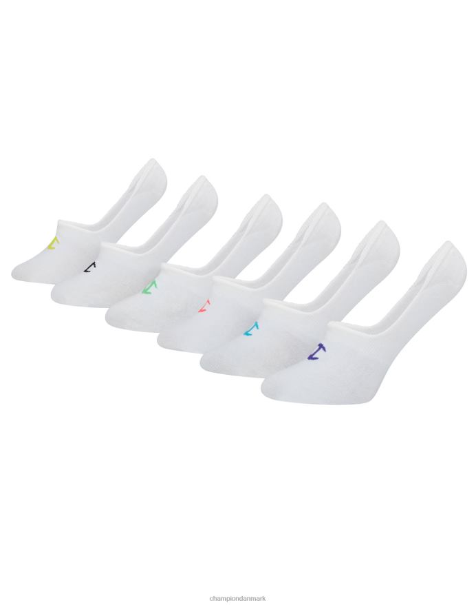 Champion performance invisible liner sokker 6 par V6J661620 hvid