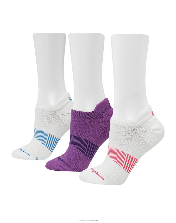 Champion sport hæl skjold 3 par V6J661575 wow pink/kreativ lilla/blå jay assorteret