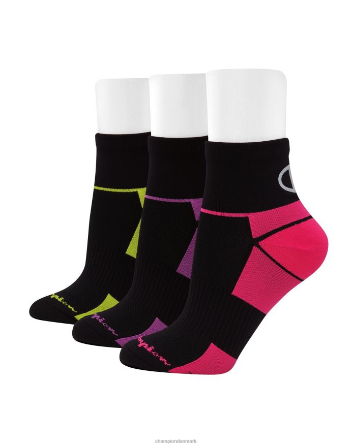 Champion sports ankelstrømper 3 par V6J661576 assorteret sort