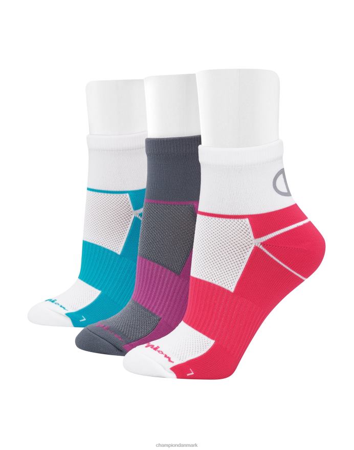 Champion sports ankelstrømper 3 par V6J661577 assorteret hvid/grå