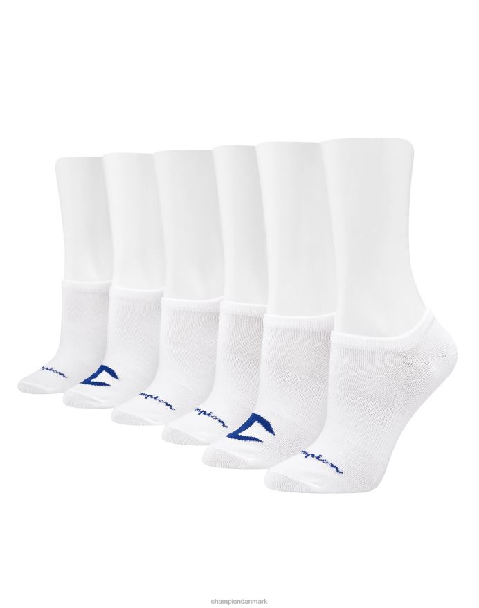 Champion super no-show sokker multi logo 6 par V6J661605 hvid