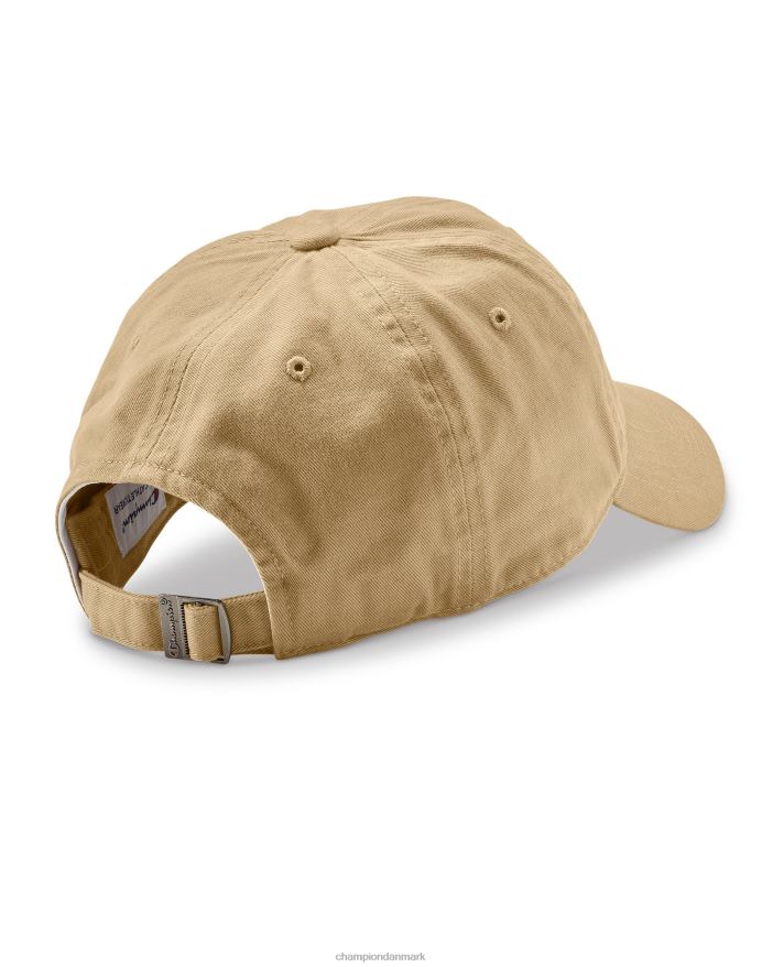 Champion beklædningsvasket afslappet hat c over script V6J66873 fuld hvede khaki