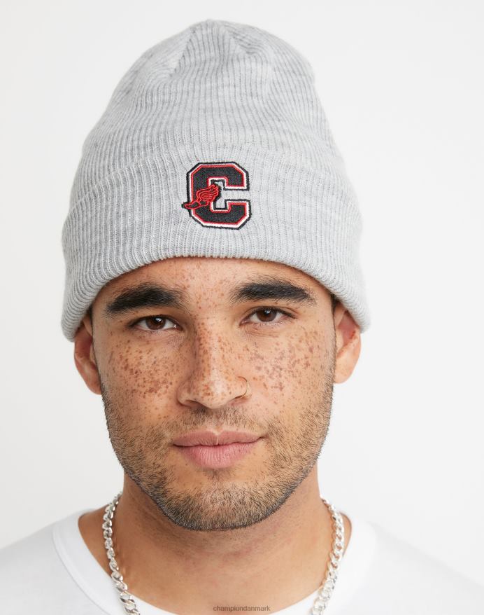 Champion chunky beanie med manchet kollegialt c med vinger V6J66900 oxford grå