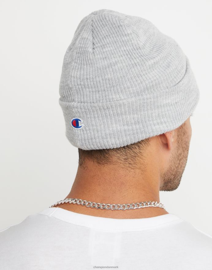 Champion chunky beanie med manchet kollegialt c med vinger V6J66900 oxford grå