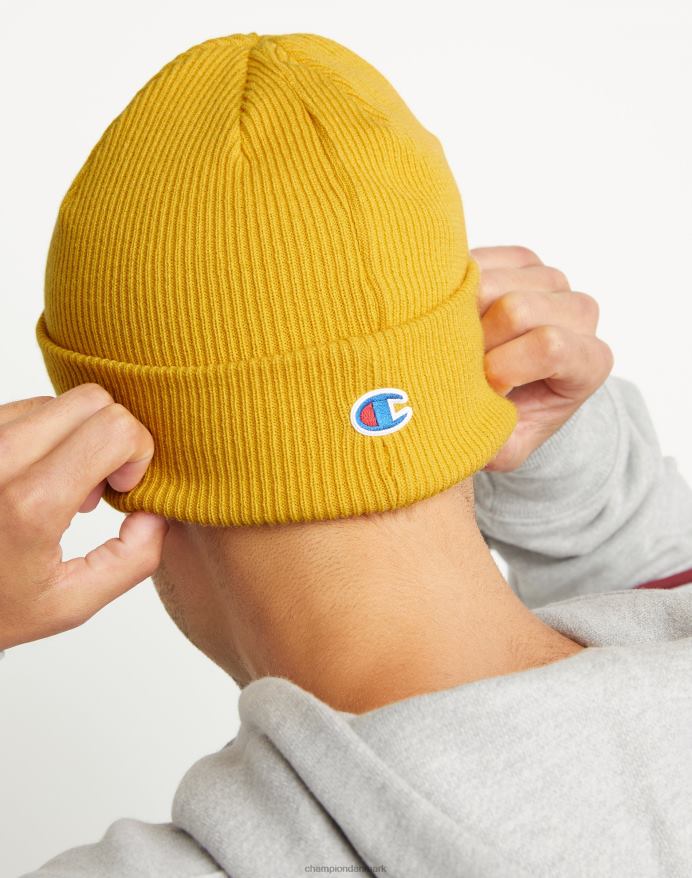 Champion chunky beanie med manchet kollegialt c med vinger V6J66901 kongeligt guld