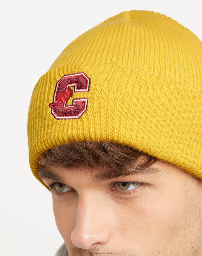 Champion chunky beanie med manchet kollegialt c med vinger V6J66901 kongeligt guld