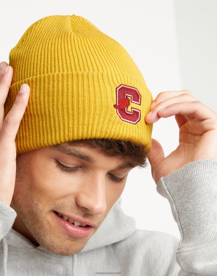 Champion chunky beanie med manchet kollegialt c med vinger V6J66901 kongeligt guld