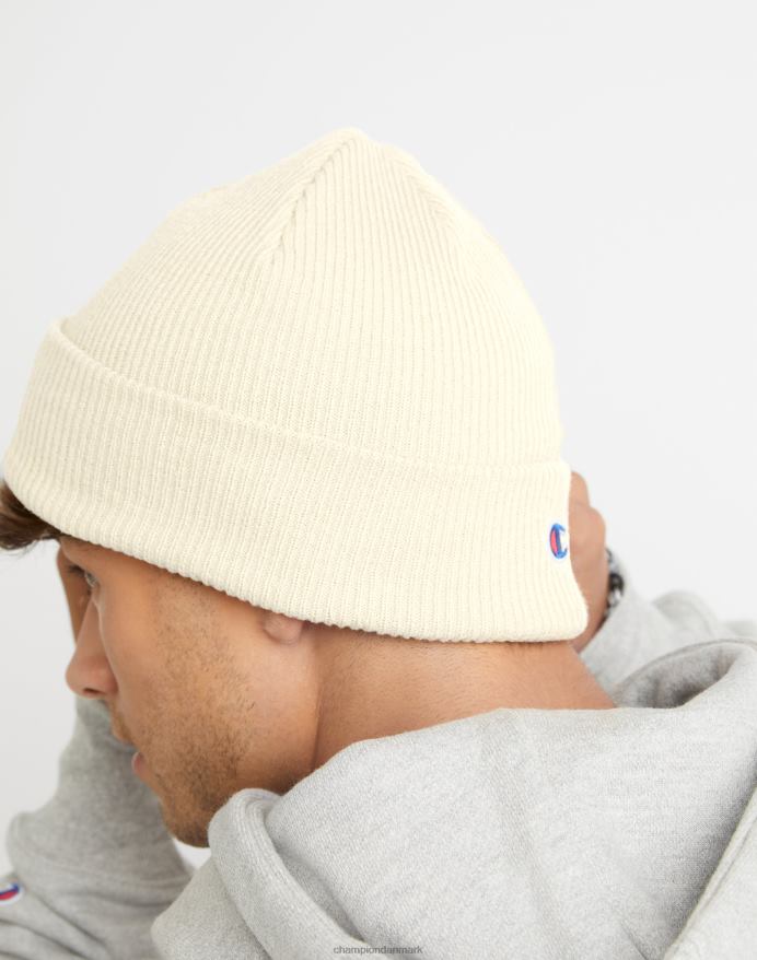 Champion chunky beanie med manchet kollegialt c med vinger V6J66902 kridhvid