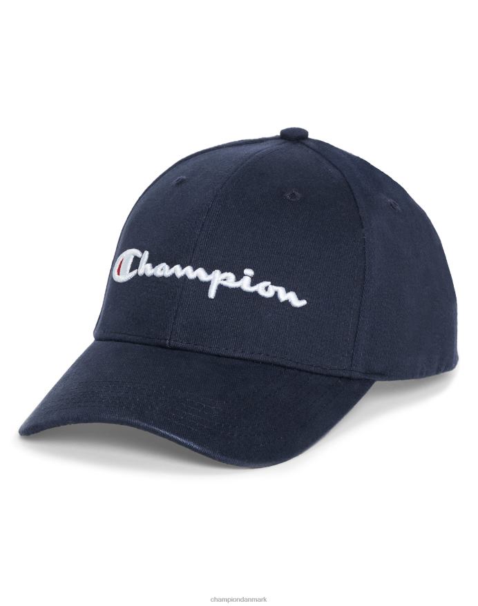 Champion klassisk twill hat 3d script V6J66886 flåde