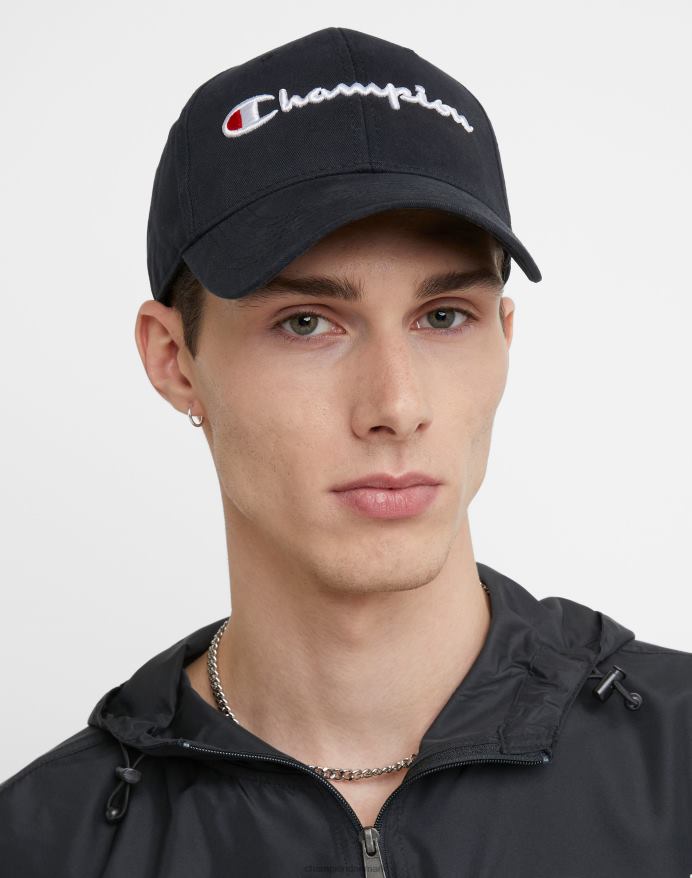 Champion klassisk twill hat 3d script V6J66887 sort