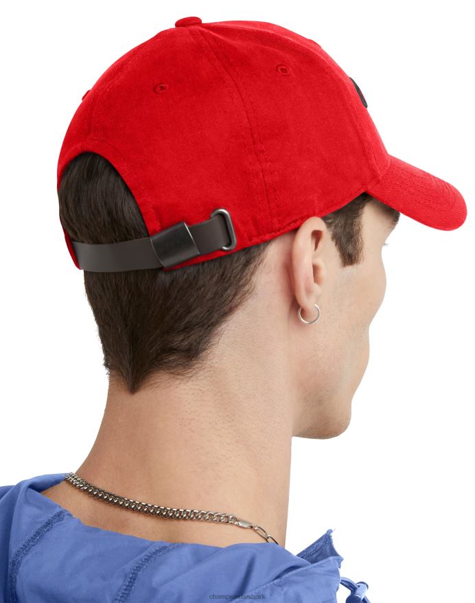 Champion klassisk twill hat 3d script V6J66889 rød
