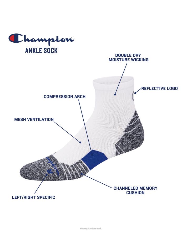 Champion ankelstrømper 3 par V6J66696 sort assorteret