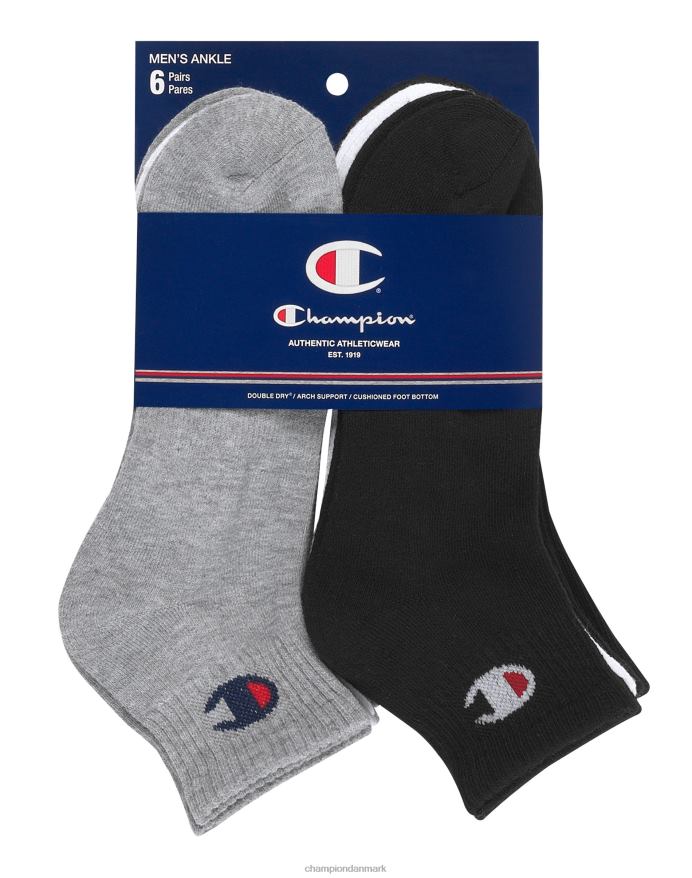 Champion ankelstrømper 6 par V6J66731 sort