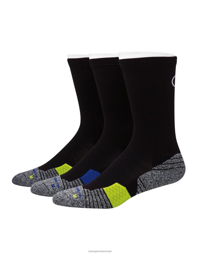 Champion besætningsstrømper 3 par V6J66698 sort assorteret