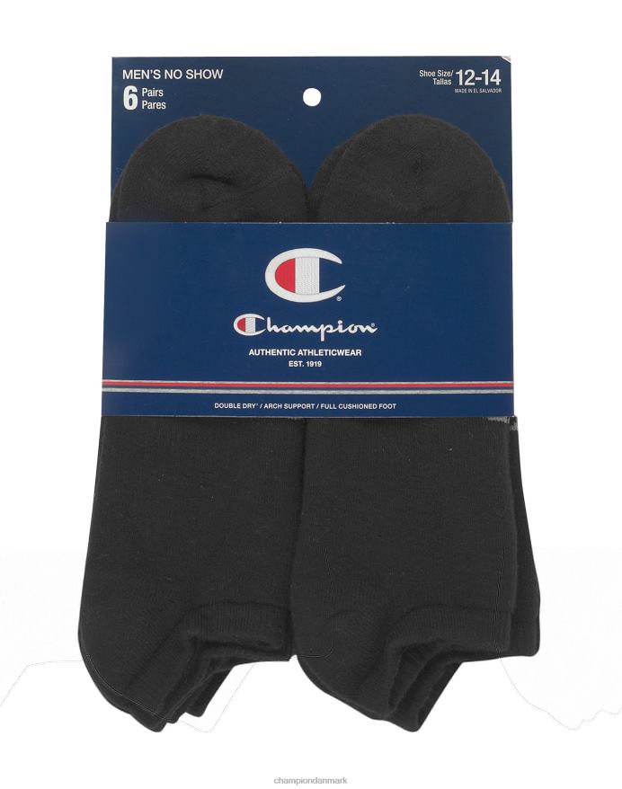 Champion double dry performance no-show sokker 6 par V6J66744 sort