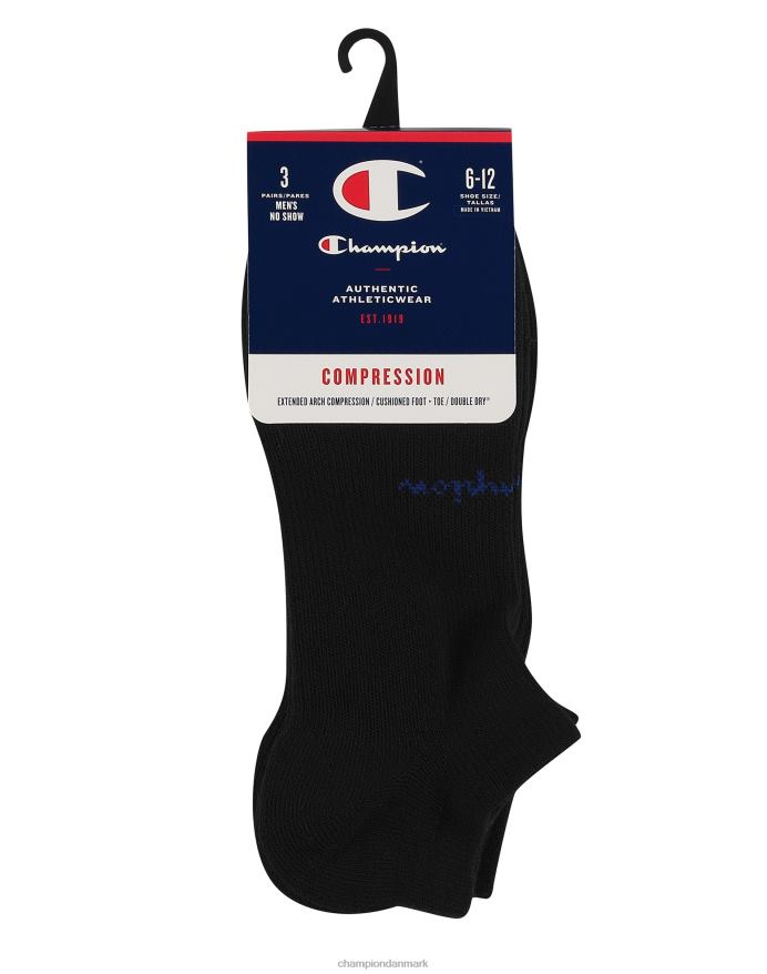 Champion kompression no-show sokker 3 par V6J66718 sort