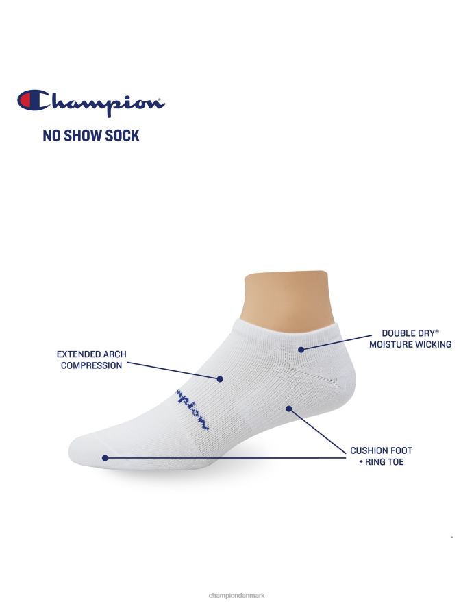 Champion kompression no-show sokker 3 par V6J66718 sort