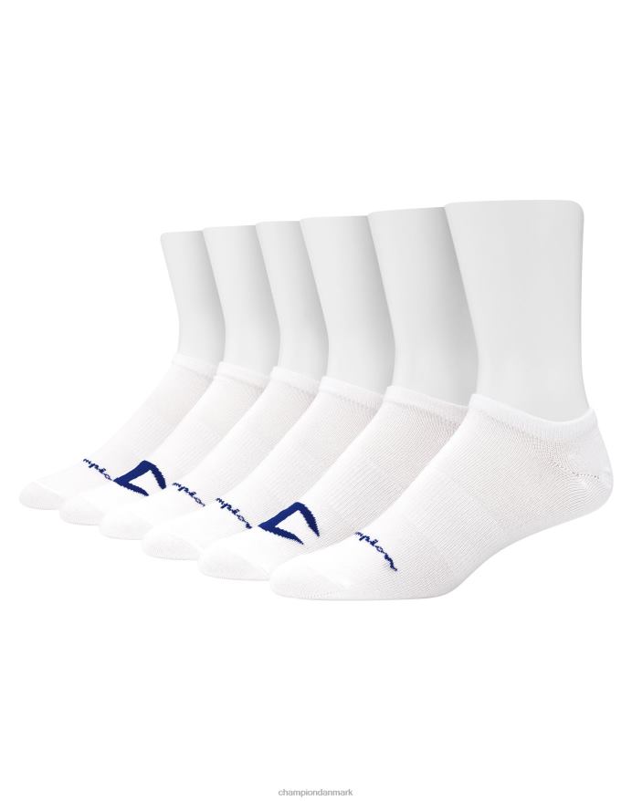 Champion super no-show sokker multi logo 6 par V6J66725 hvid