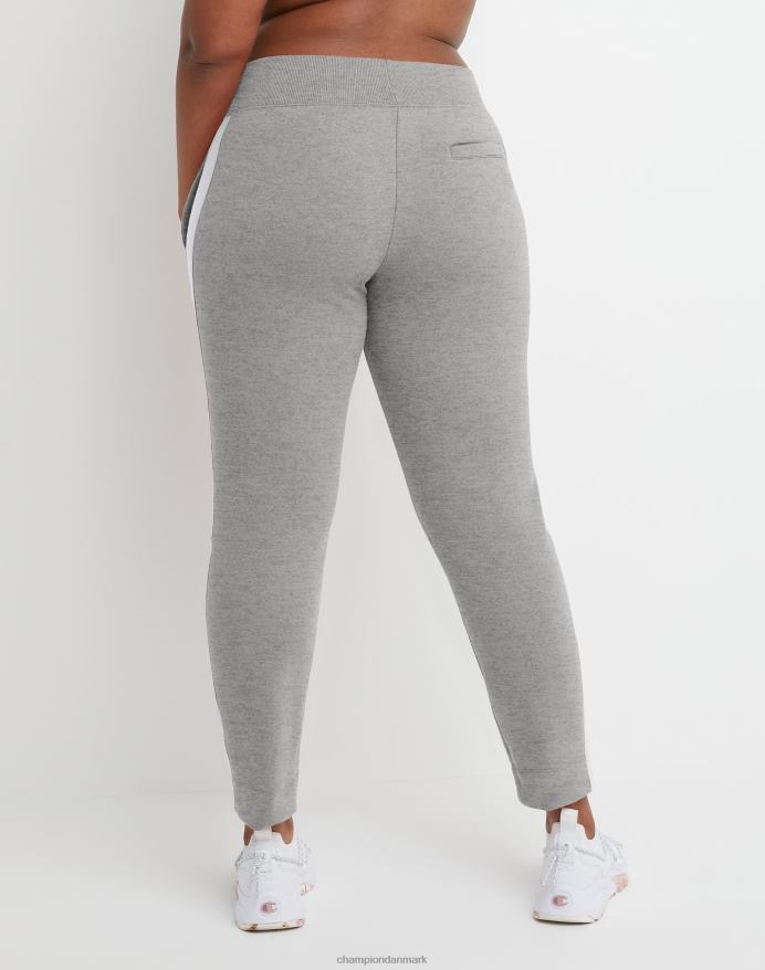 Champion powerblend fleece joggingbukser broderet c patch logo 28 V6J661143 oxford grå/hvid