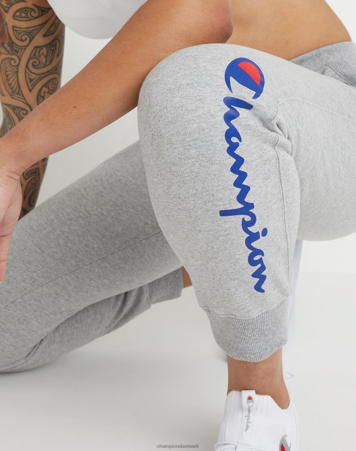 Champion powerblend joggers klassiske script logo 29 V6J661121 oxford grå