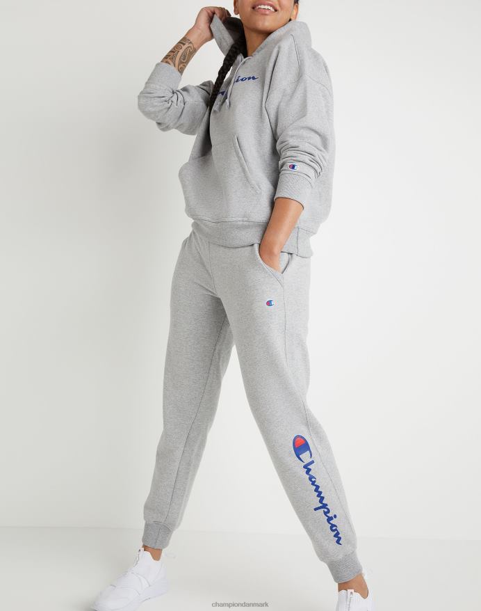 Champion powerblend joggers klassiske script logo 29 V6J661121 oxford grå