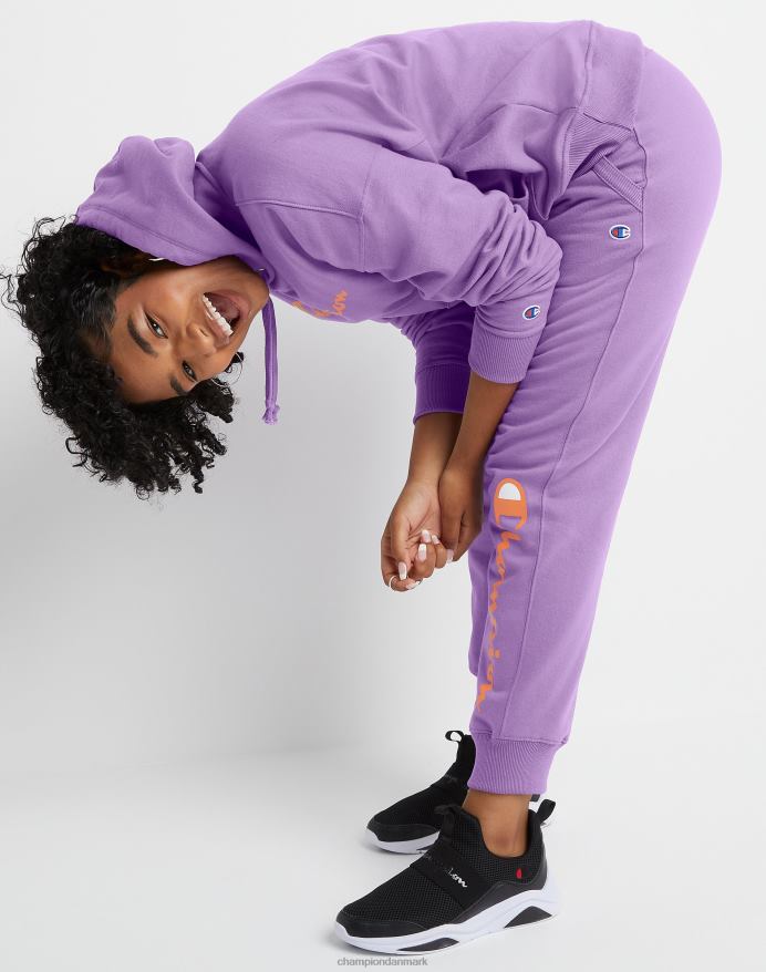 Champion powerblend joggers klassiske script logo 29 V6J661122 kreativ lilla