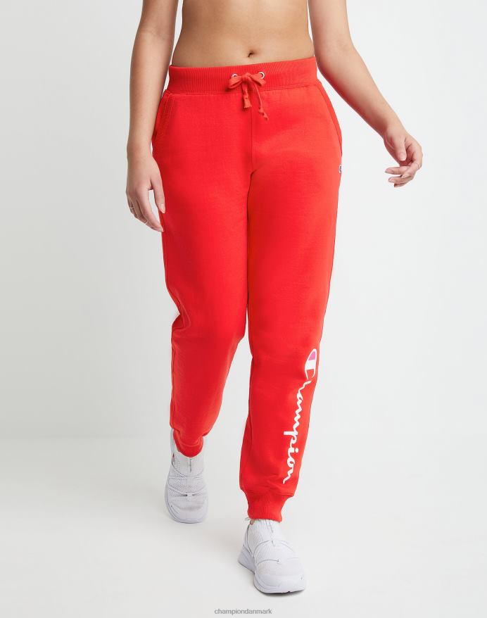 Champion powerblend joggers klassiske script logo 29 V6J661123 munter rød