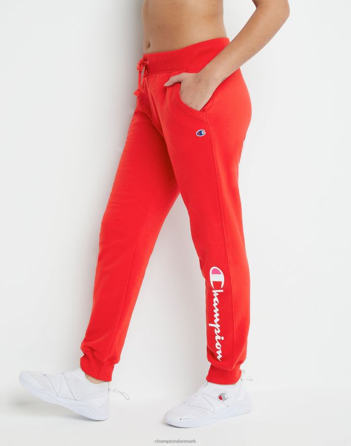 Champion powerblend joggers klassiske script logo 29 V6J661123 munter rød