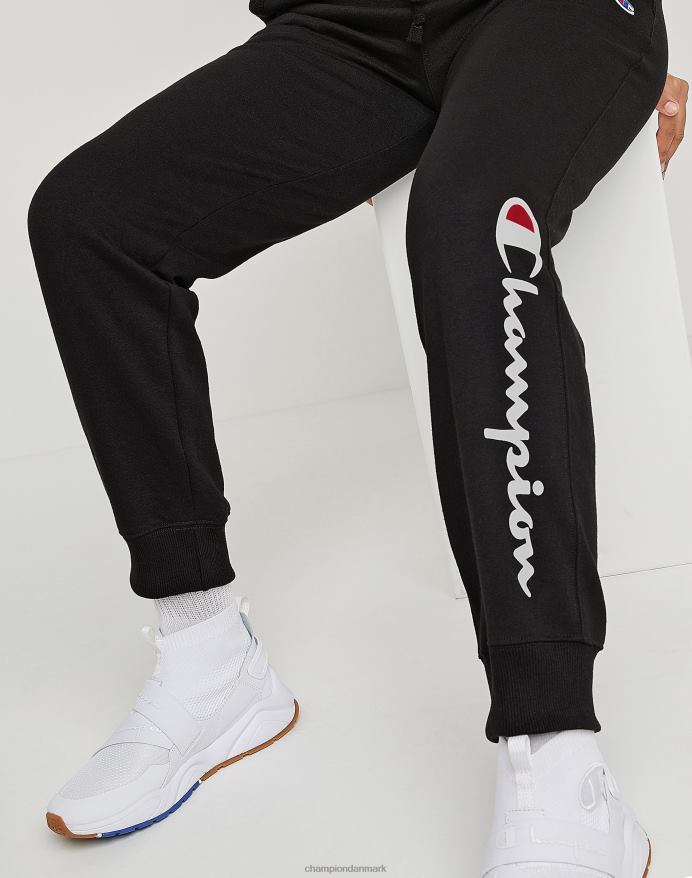 Champion powerblend joggers klassiske script logo 29 V6J661125 sort