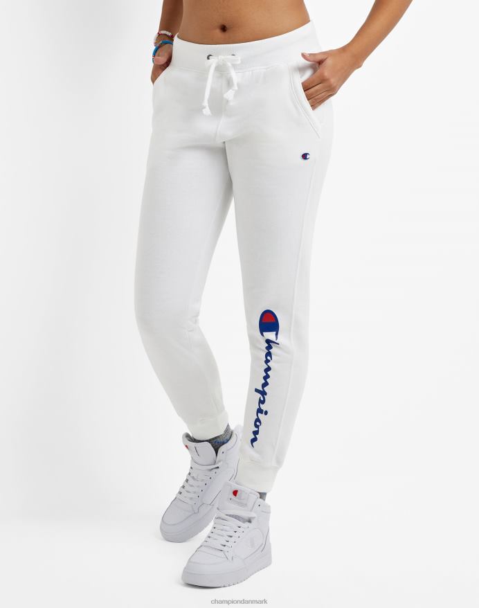 Champion powerblend joggers klassiske script logo 29 V6J661126 hvid
