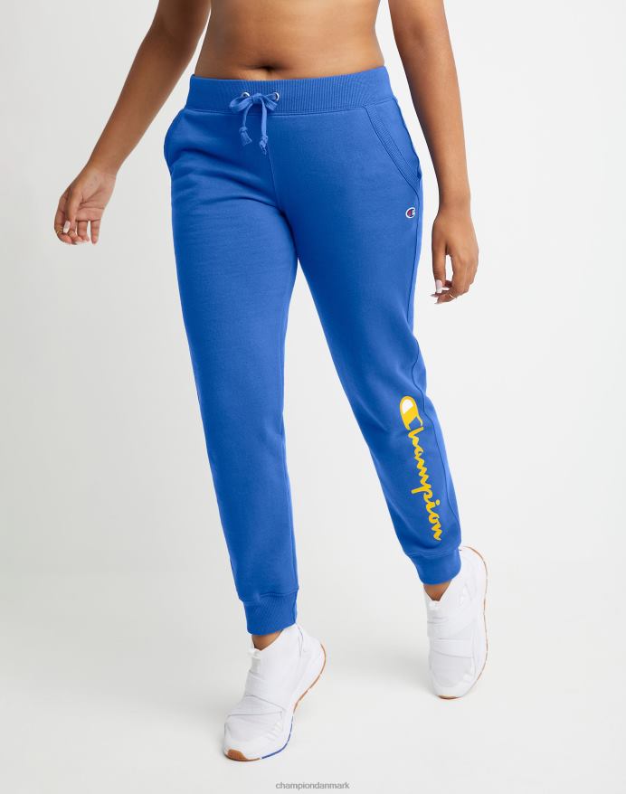 Champion powerblend joggers klassiske script logo 29 V6J661127 dyb blændende blå