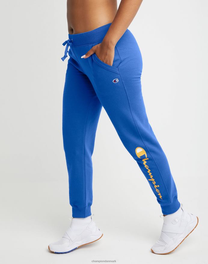 Champion powerblend joggers klassiske script logo 29 V6J661127 dyb blændende blå