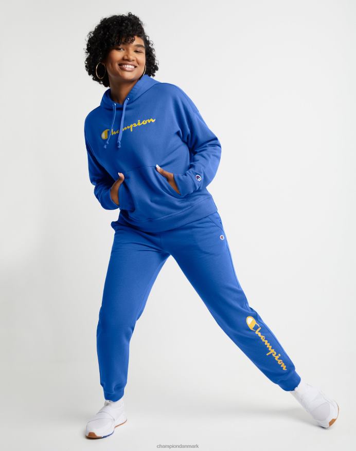 Champion powerblend joggers klassiske script logo 29 V6J661127 dyb blændende blå