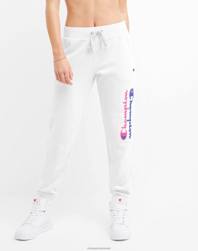 Champion powerblend joggers spejlet puff script 29 V6J661079 hvid