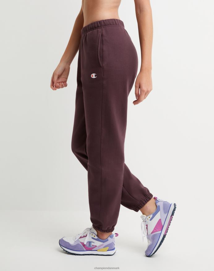 Champion reverse weave joggers c logo V6J661093 sort blomme