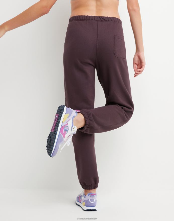 Champion reverse weave joggers c logo V6J661093 sort blomme