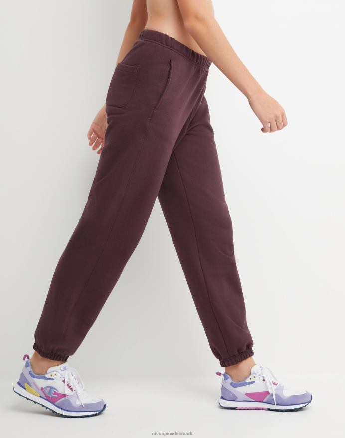 Champion reverse weave joggers c logo V6J661093 sort blomme