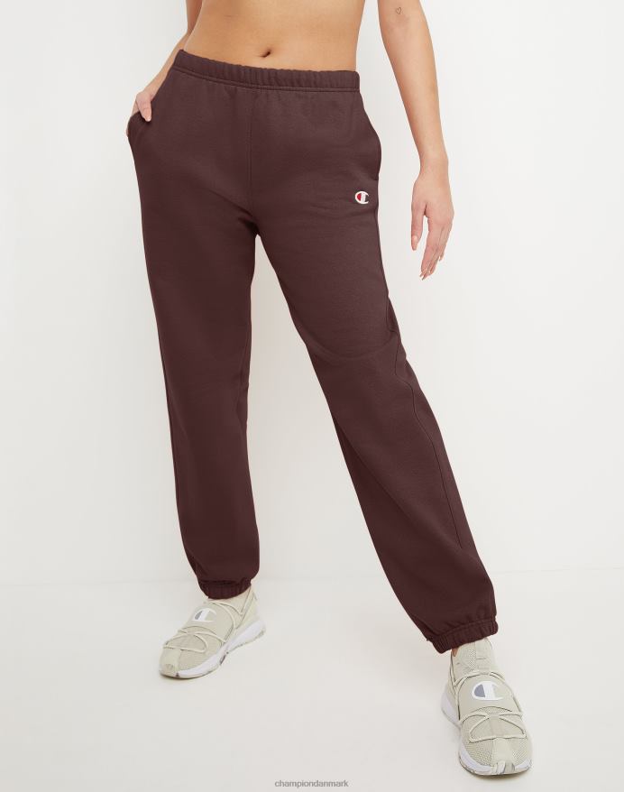 Champion reverse weave joggers c logo V6J661096 stentræ brun